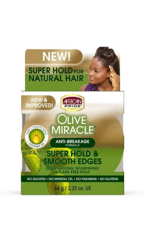 African Pride Olive Miracle Silky Smooth Edges 64g/2.25oz