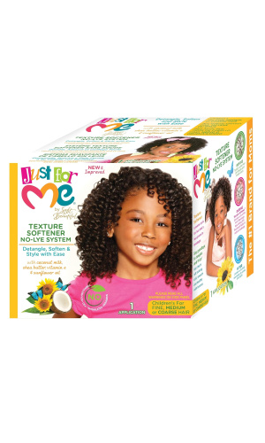 Just For Me Texture Softener No-Lye System For Fine/Medium /Coarse Hair - 1 Application